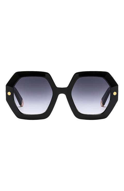 Haven 52mm Polarized Geometric Sunglasses