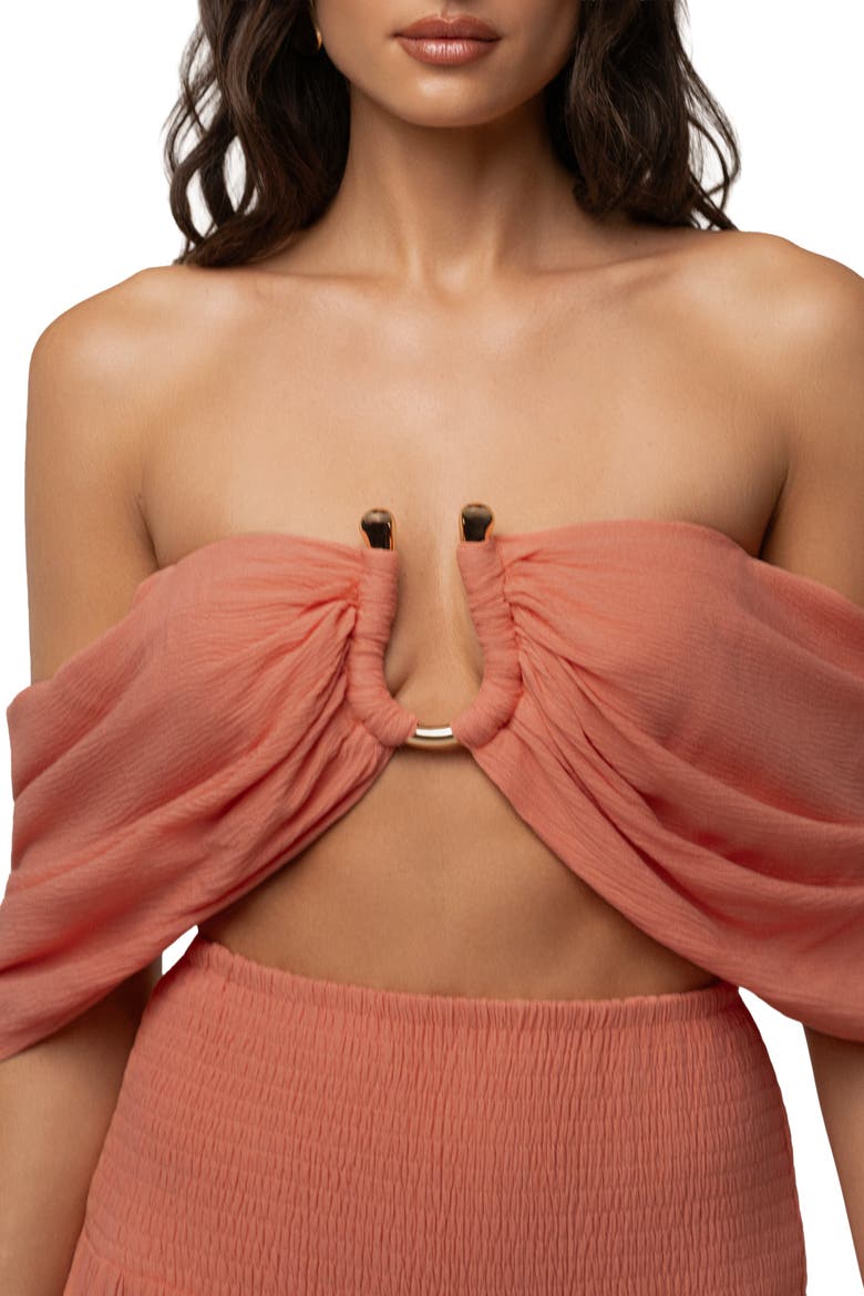 Hidden Gems Tier Pant Set, Alternate, color, Peach