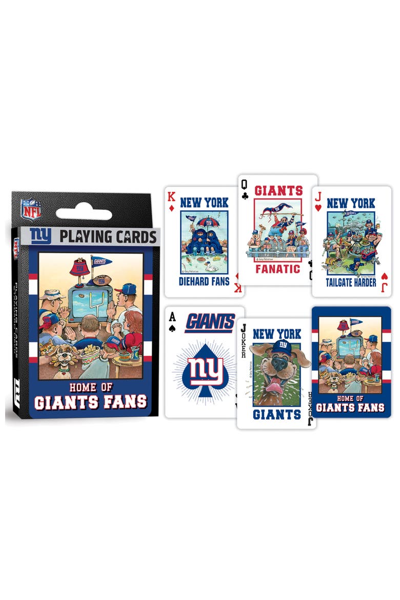 New York Giants Fan Deck Playing Cards, Alternate, color, Multicolor