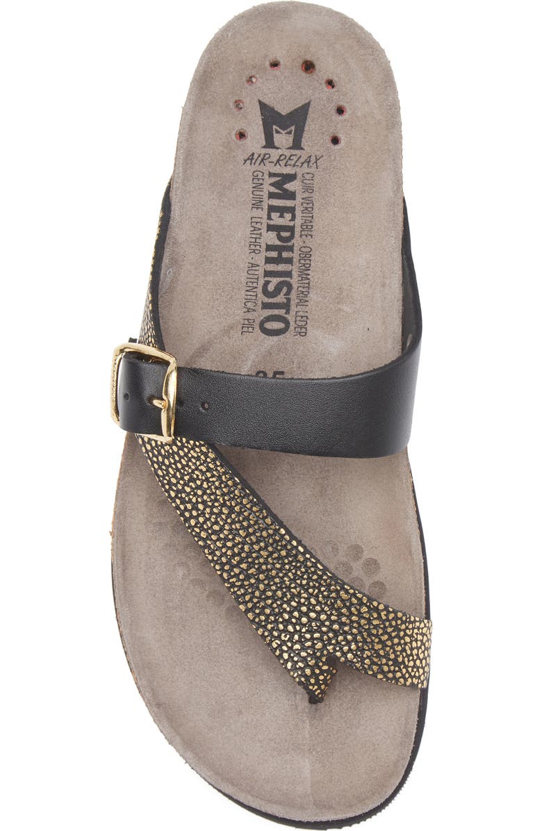 Mephisto Helen Mix Toe Loop Sandal, Alternate, color, Gold Condor
