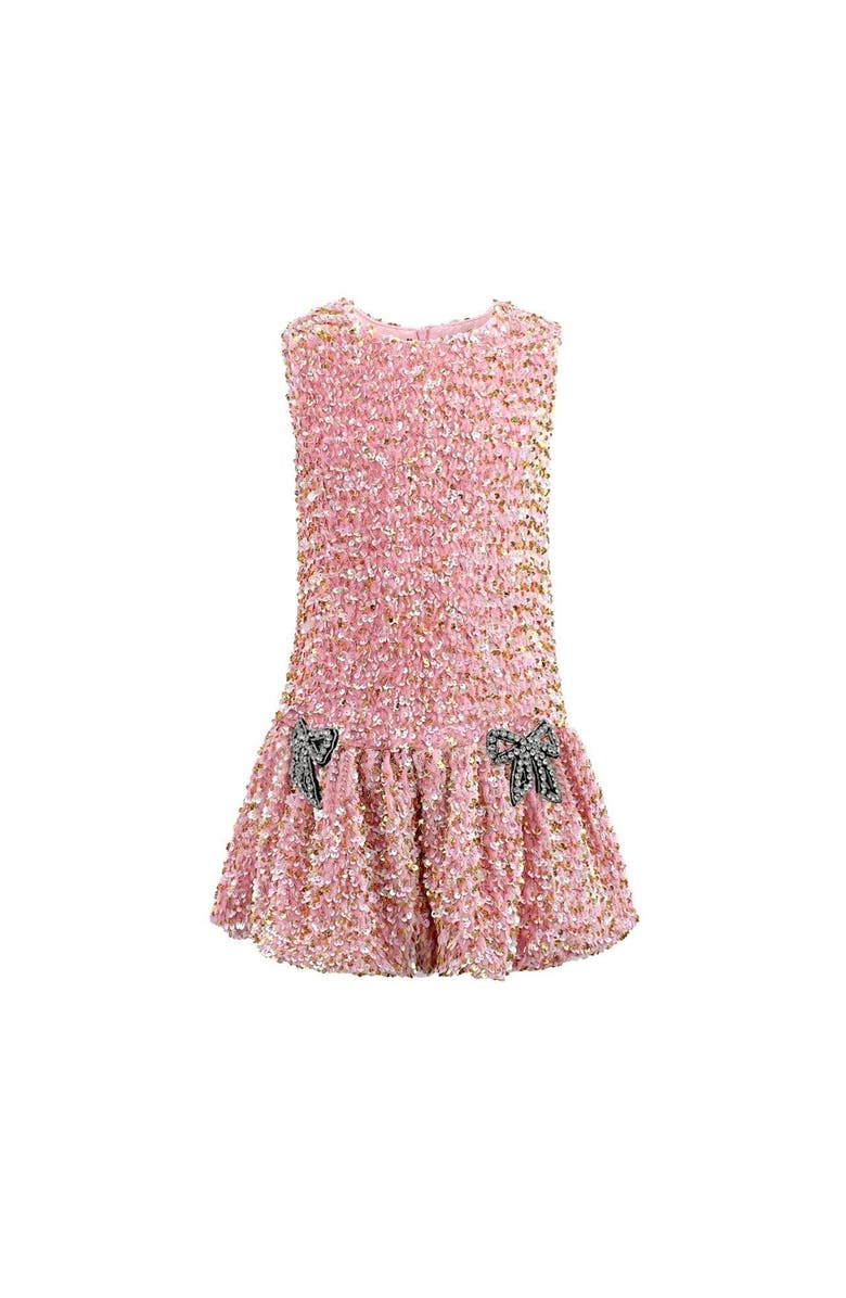 Lola + The Boys Rosie Bows Dress, Main, color, Pink