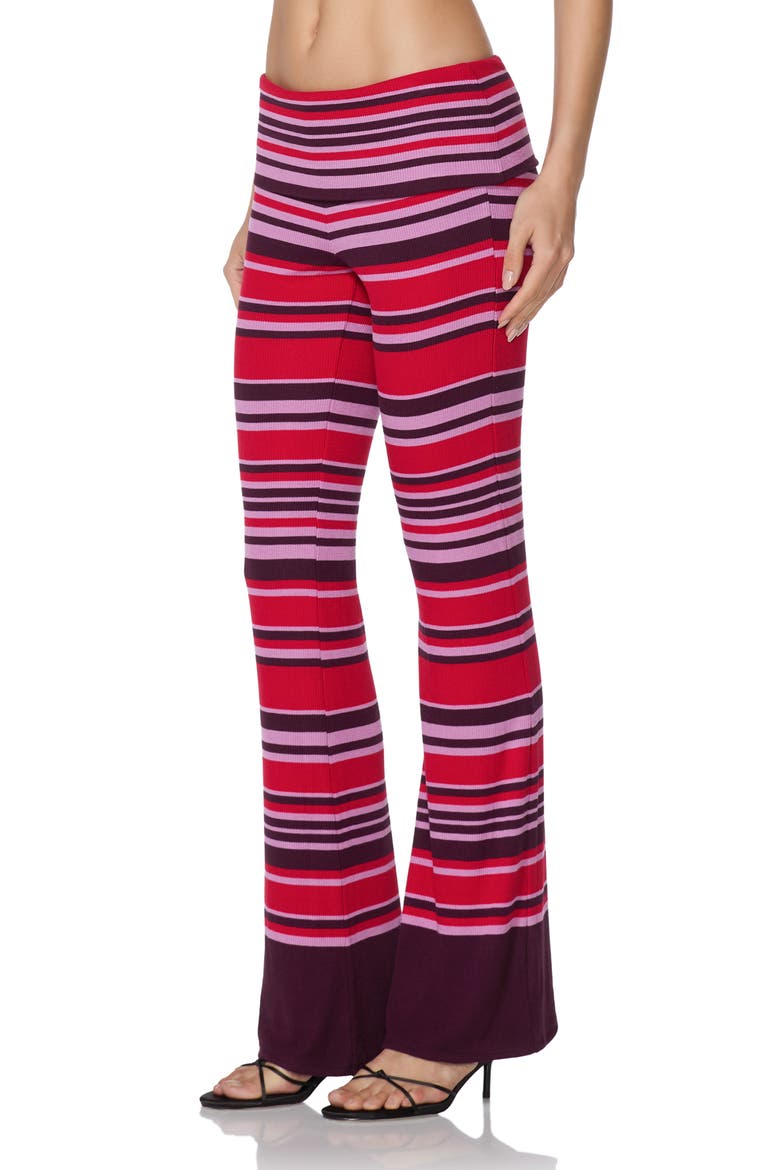 Tatiana Striped Low Rise Straight Leg Pants, Alternate, color, STRIPED KISS