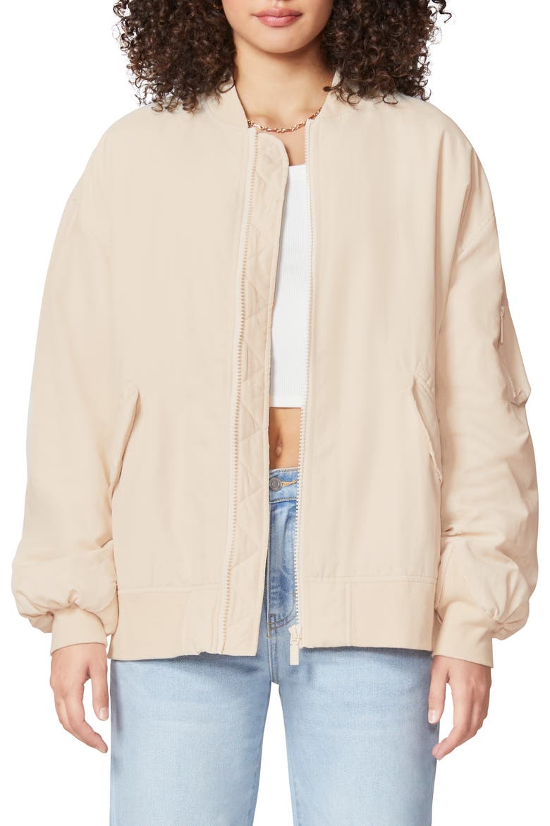Oversize Bomber Jacket, Main, color, WHITECAP GREY