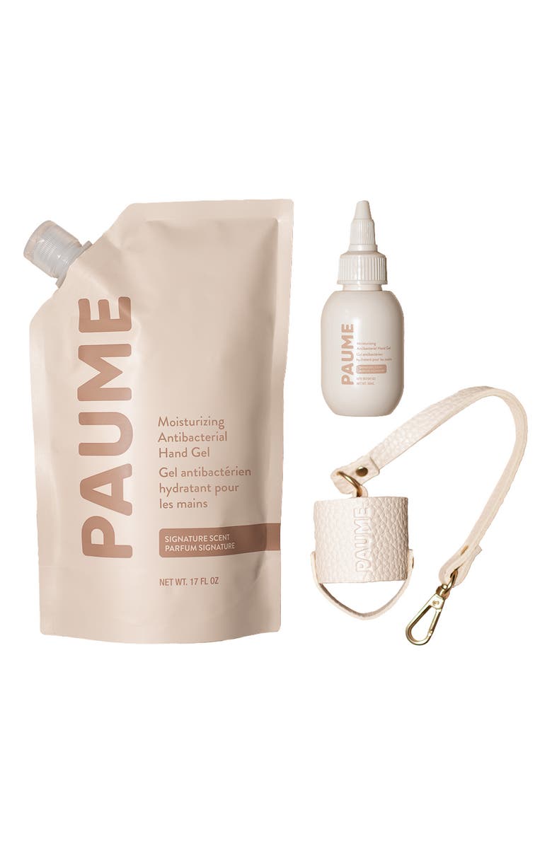 PAUME Sanitize Mini Collection $61 Value, Main, color, Beige
