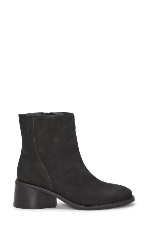 Lucky Brand Caddier Bootie In Black Oily Nubuck