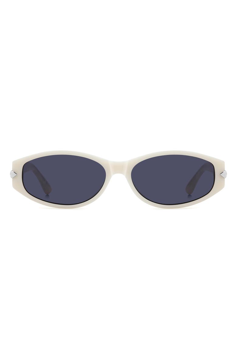 Isabel Marant 58mm Oval Sunglasses, Main, color, Ivory/ Blue