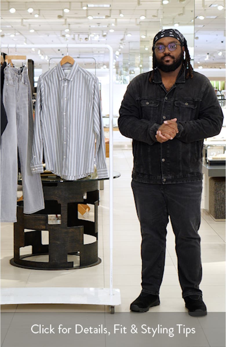 Konrad Stripe Cotton Button-Down Shirt, sales video thumbnail