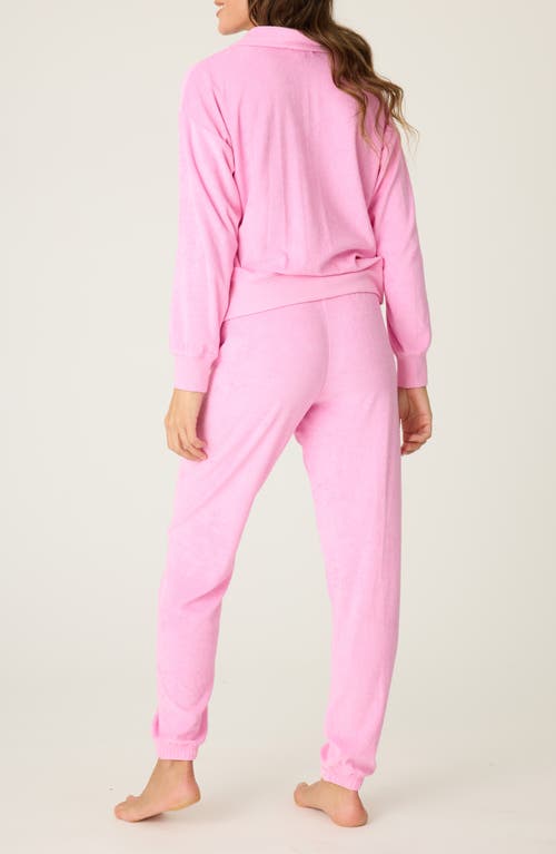 Pj Salvage French Terry Pajamas In Bubblegum
