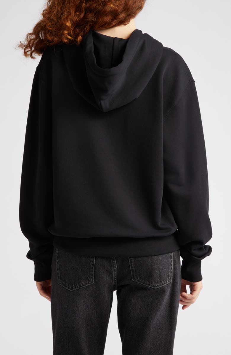 Acne Studios Fairah Face Patch Oversize Cotton Hoodie, Alternate, color, 