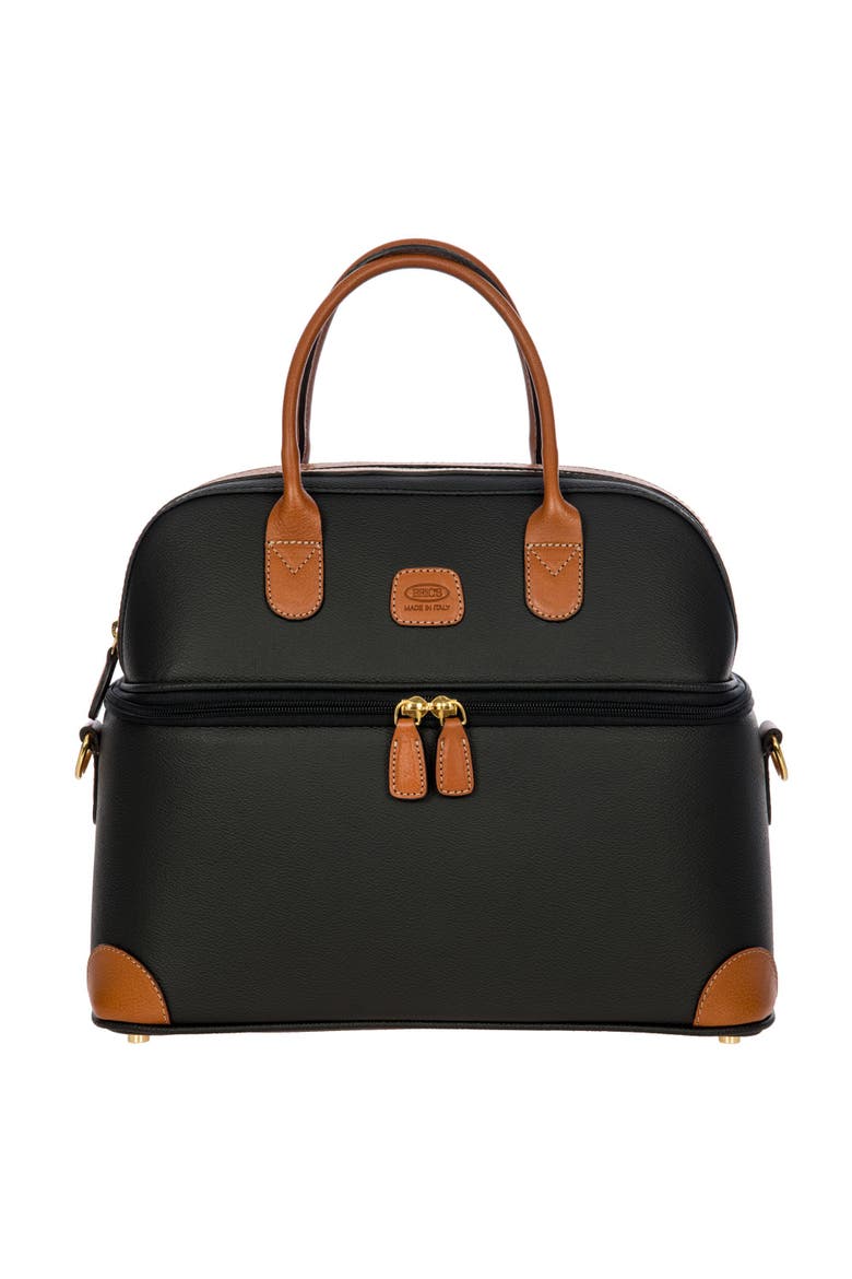 Firenze Tuscan Train Case Tote Bag, Main, color, Black