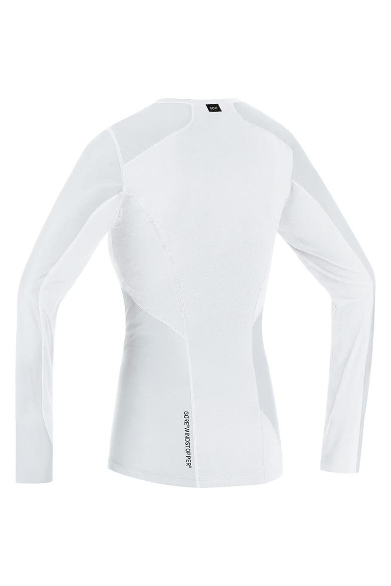 Windstopper Base Layer Thermo Long-Sleeve Shirt - Women's, Alternate, color, Light Grey/White