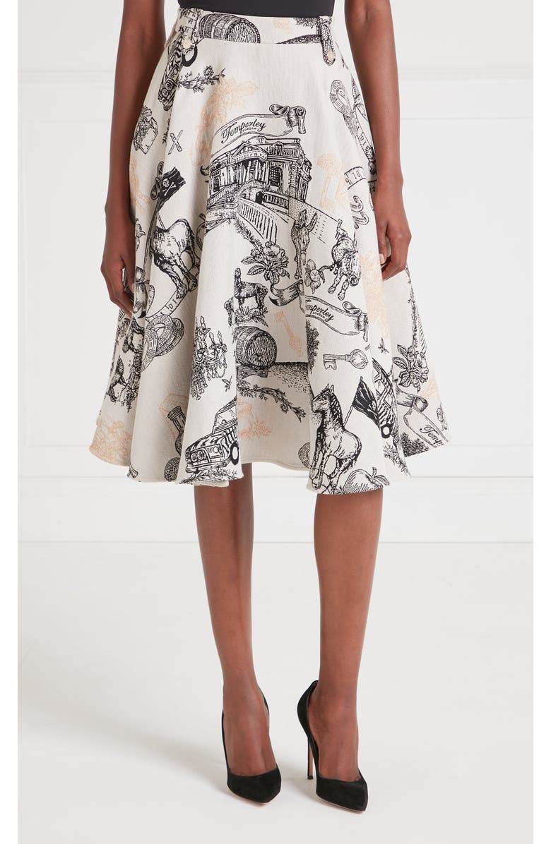 Temperly London Anniversary Skirt, Alternate, color, White