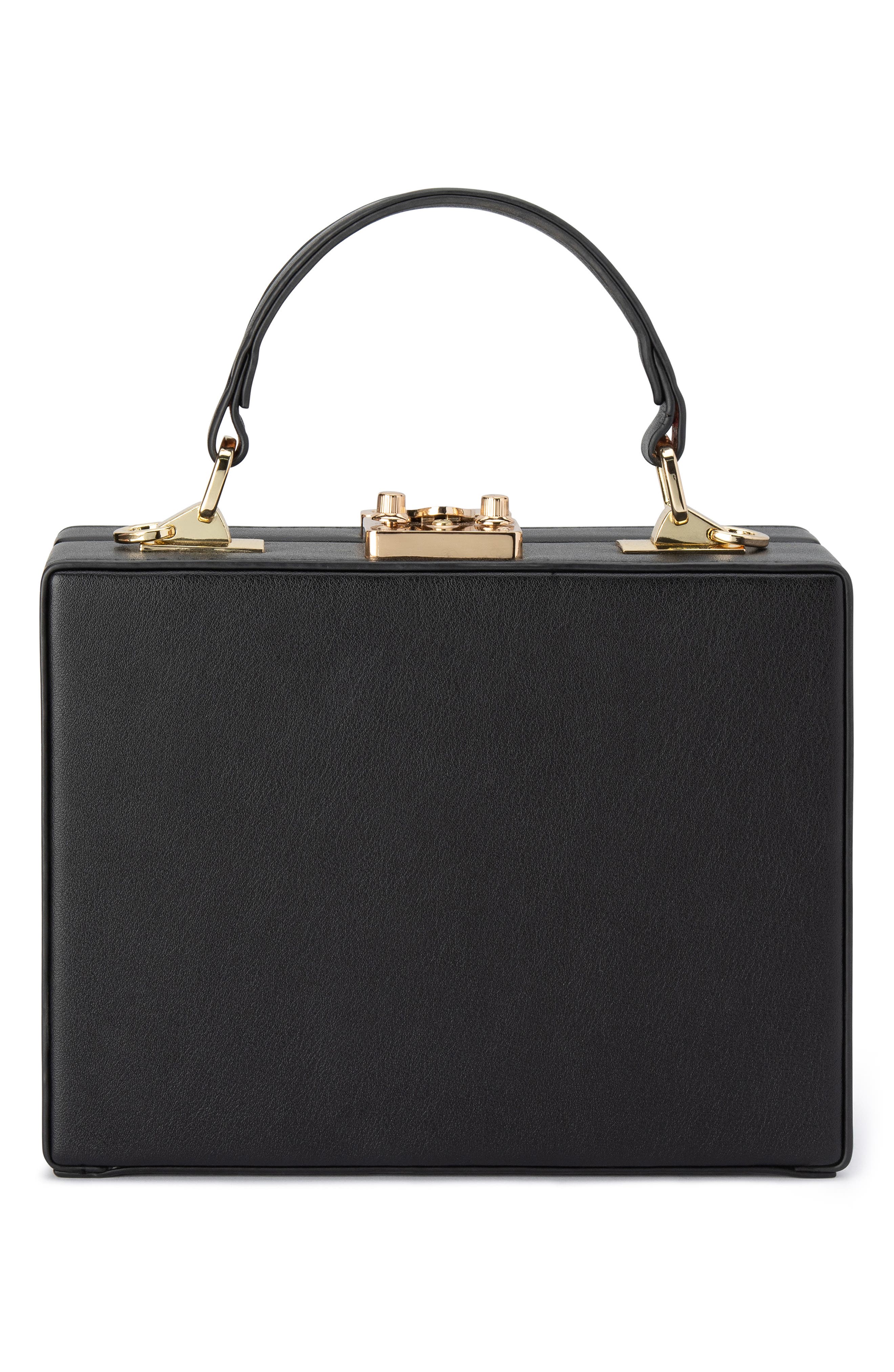 Olga Berg Georgia Straw Woven Clutch, Alternate, color, 