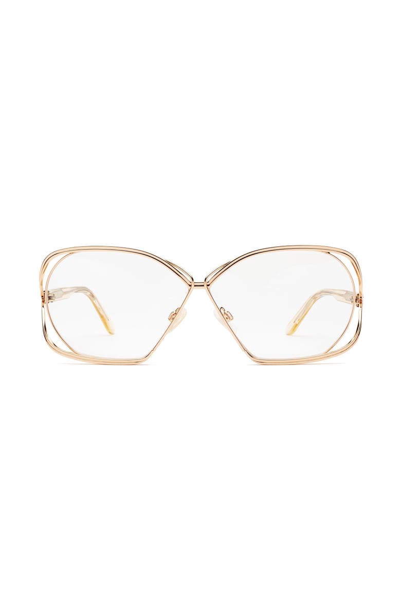 Caddis Birdcage | Reading Glasses, Alternate, color, Polished Rose Gold