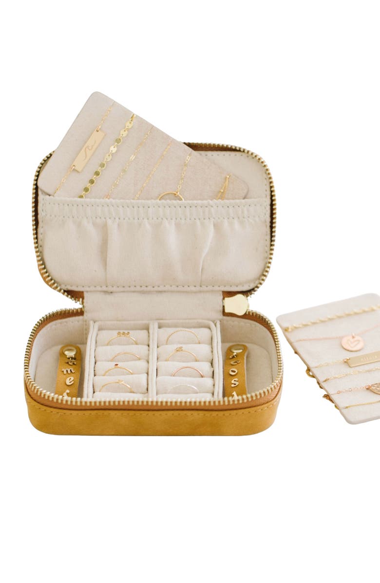 MADE BY MARY Jewelry Case, Alternate, color, Honey