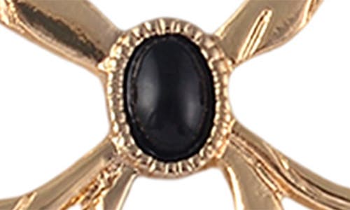 Rachel Roy Bow Pendant Beaded Necklace In Black