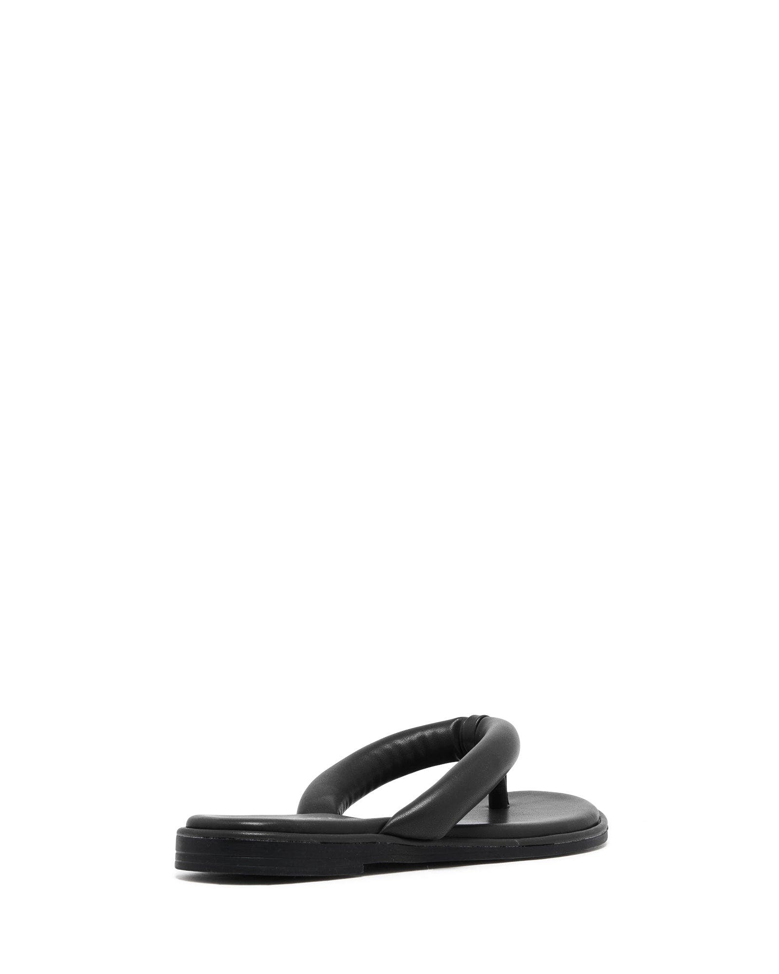 Teva Open Round Toe Sandal, Alternate, color, BLACK PU