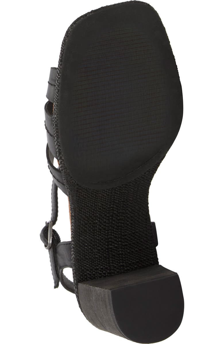 Lucky Brand Fanesa Ankle Strap Sandal, Alternate, color, Black Marial