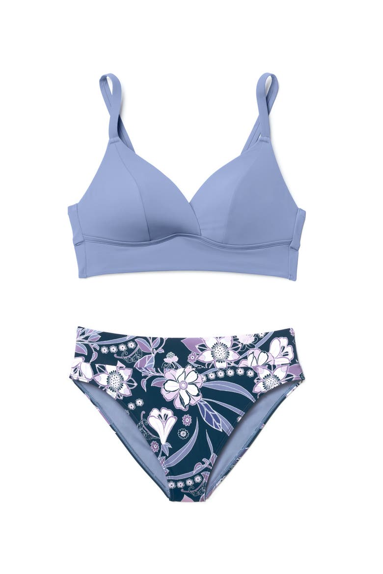 Nina Swimwear Bra, Alternate, color, Dark purple