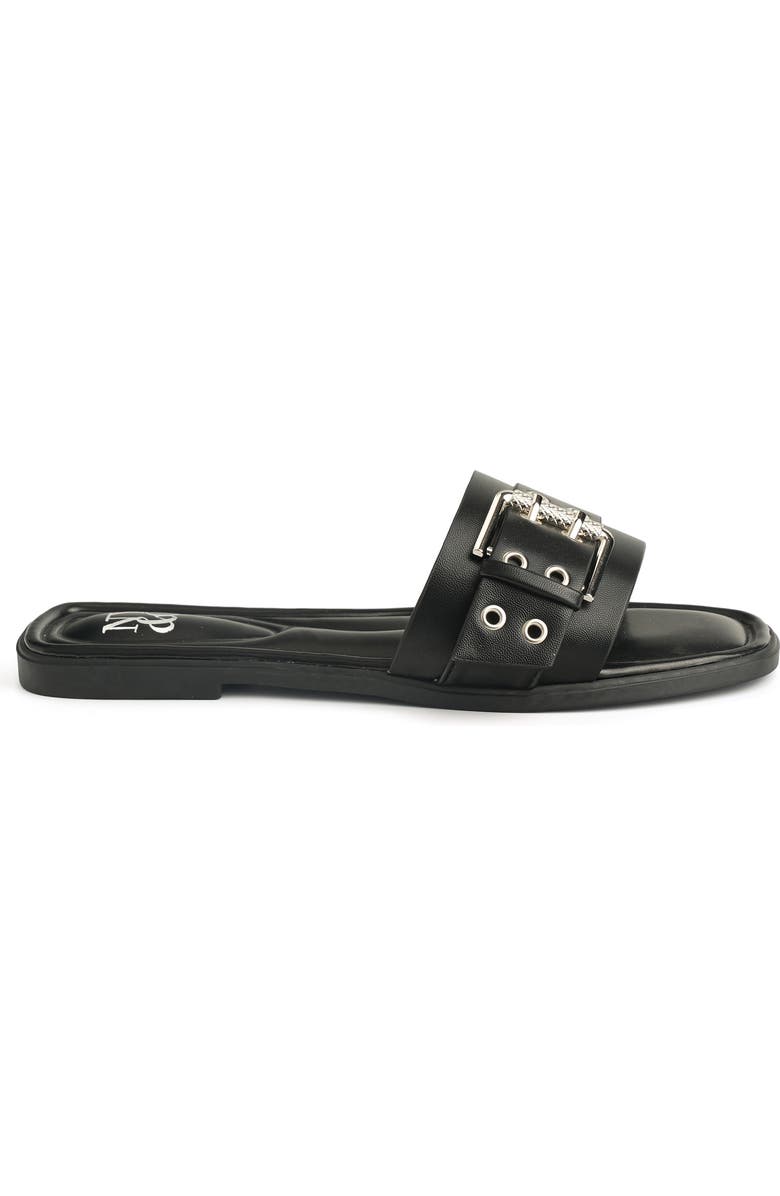 NEW YORK AND COMPANY Rey Slide Sandal, Alternate, color, Black