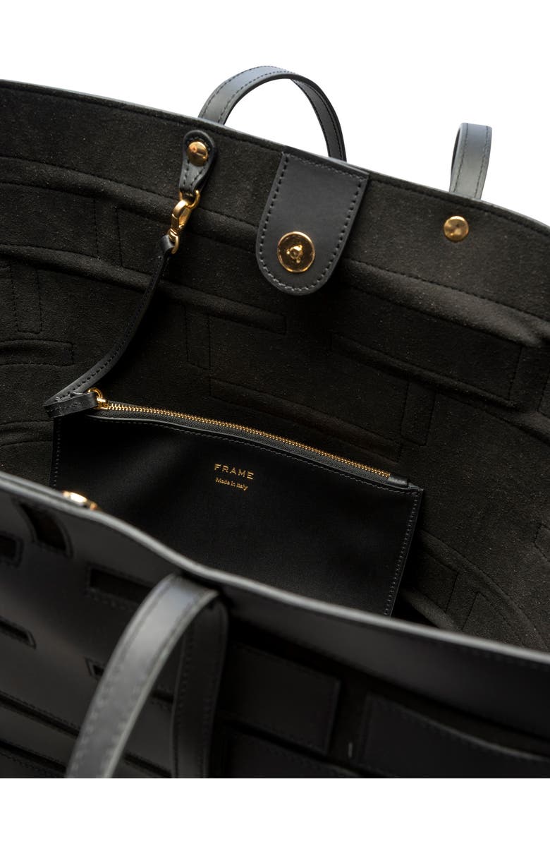 FRAME Plaque Leather Tote, Alternate, color,