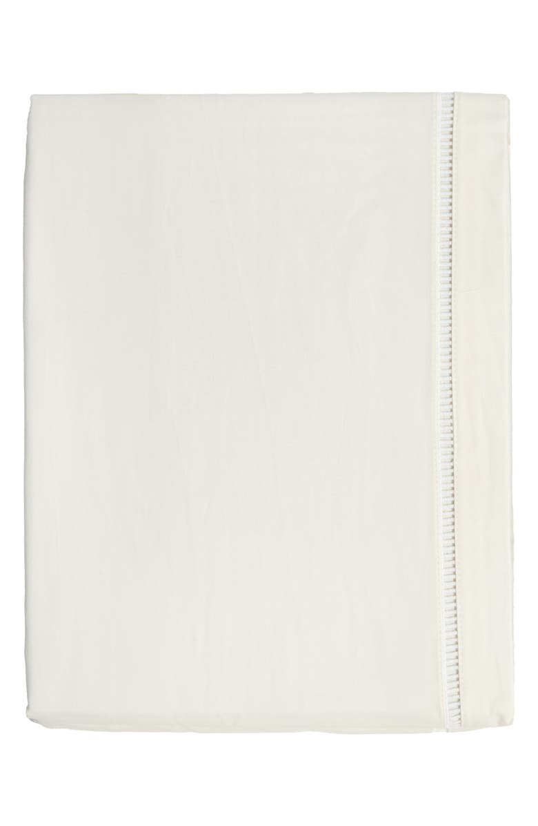 Pom Pom at Home Como Ladder Stitch Cotton Bedskirt, Main, color, Ivory