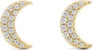 Kate Spade New York pavé moon stud earrings