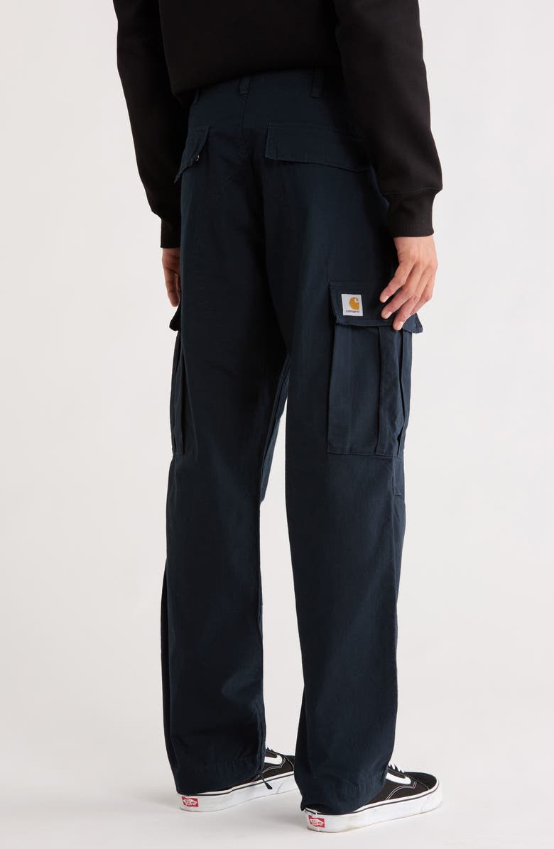 Carhartt Work In Progress Cotton Ripstop Cargo Pants, Alternate, color, Deep Night Rinsed