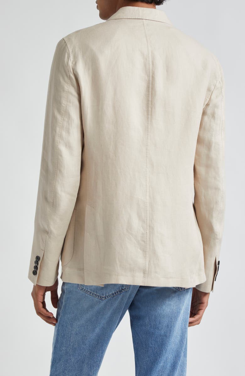 ZEGNA Oasi Deconstructed Linen Sport Coat, Alternate, color, Iuta Beige