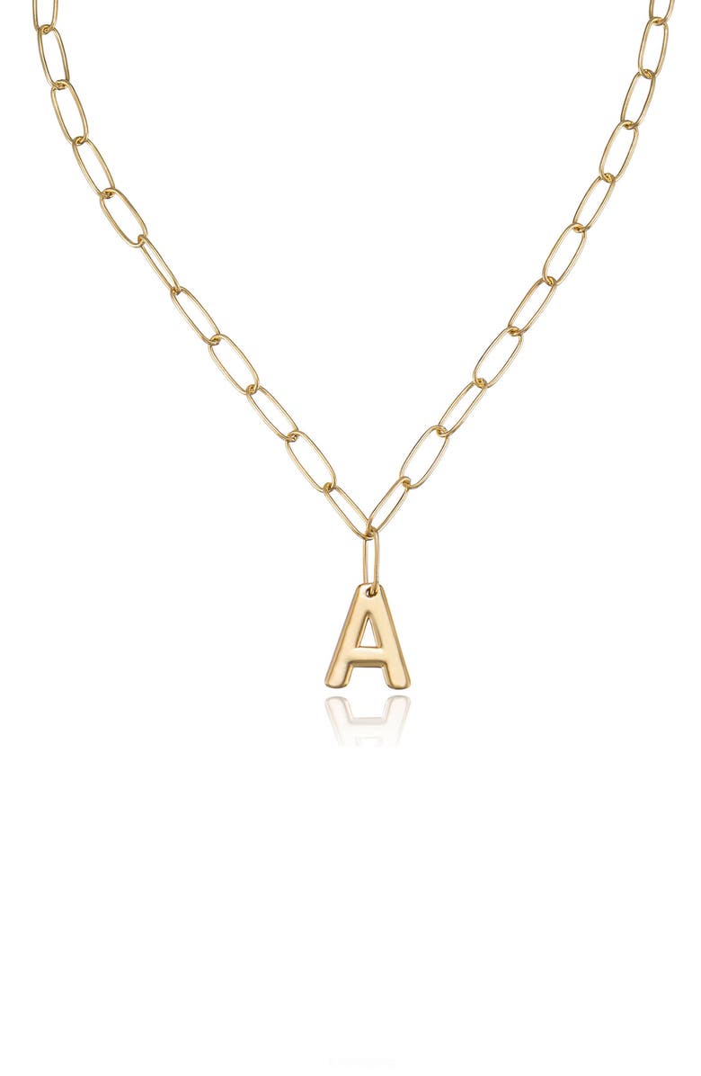 Ettika Initial Pendant Necklace, Alternate, color, Gold - A
