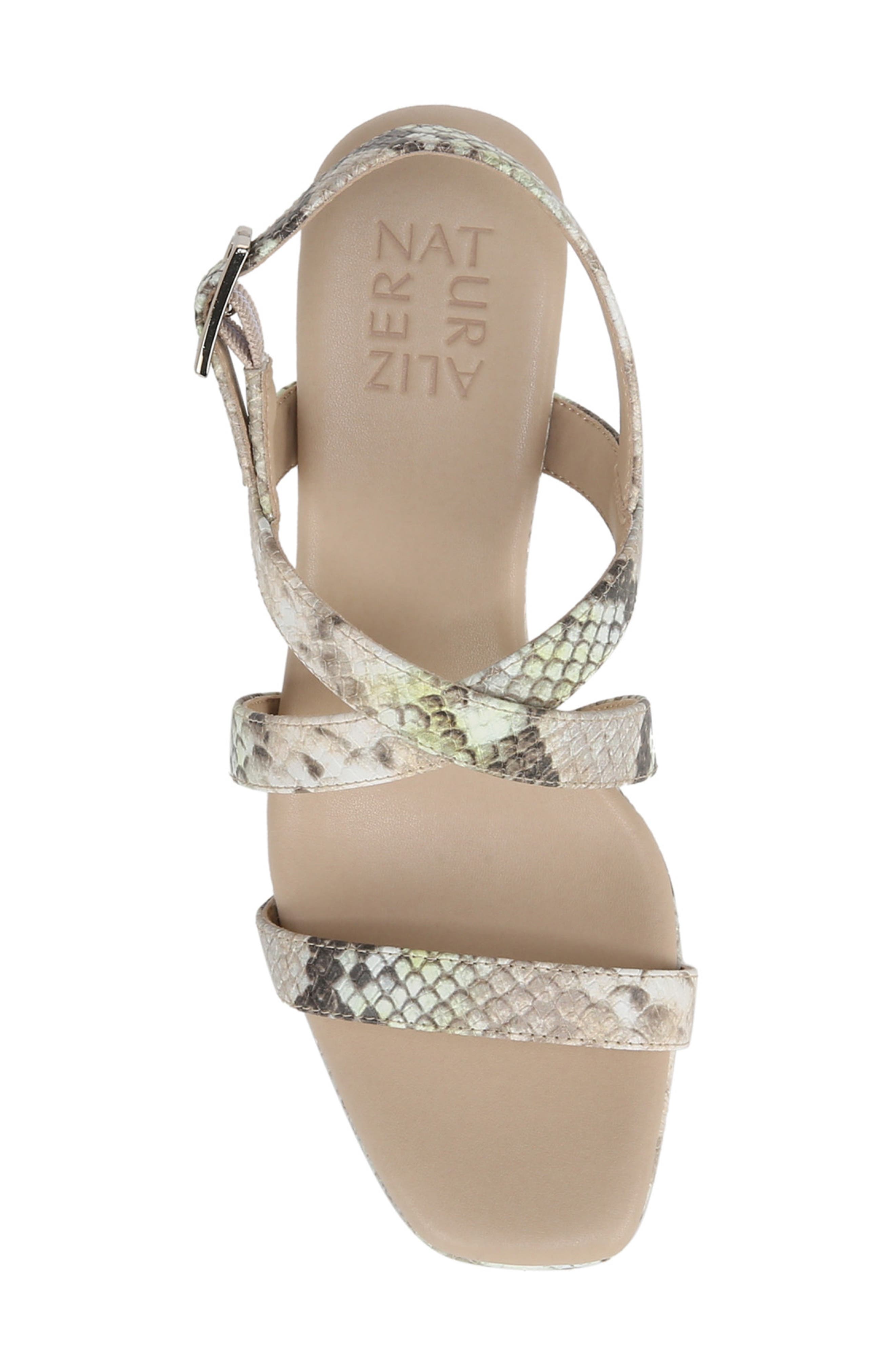 Kiki Slingback Sandal, Alternate, color, LIME SNAKE PRINT FAUX LEATHER