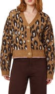 Scotch & Soda Floral V-Neck Crop Cardigan