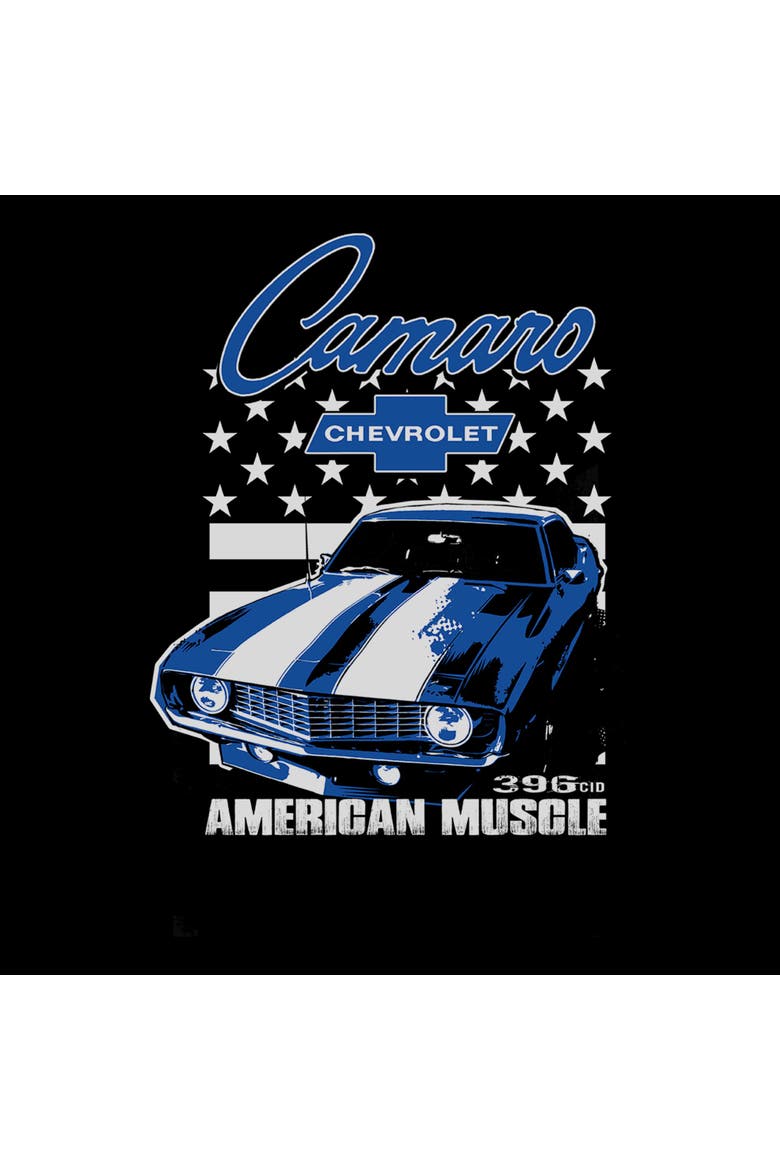 Junior's Camaro American Muscle Short Sleeve Graphic T-Shirt, Alternate, color, Black