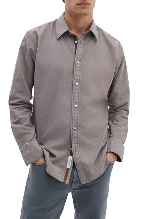 Tomlin Cotton Dobby Button-Up Shirt