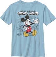 Mickey & Friends Boy's Mickey & Friends Mickey Mouse Retro Sketchbook Graphic T-Shirt