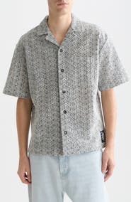 Scotch & Soda Relaxed Fit Print Camp Shirt