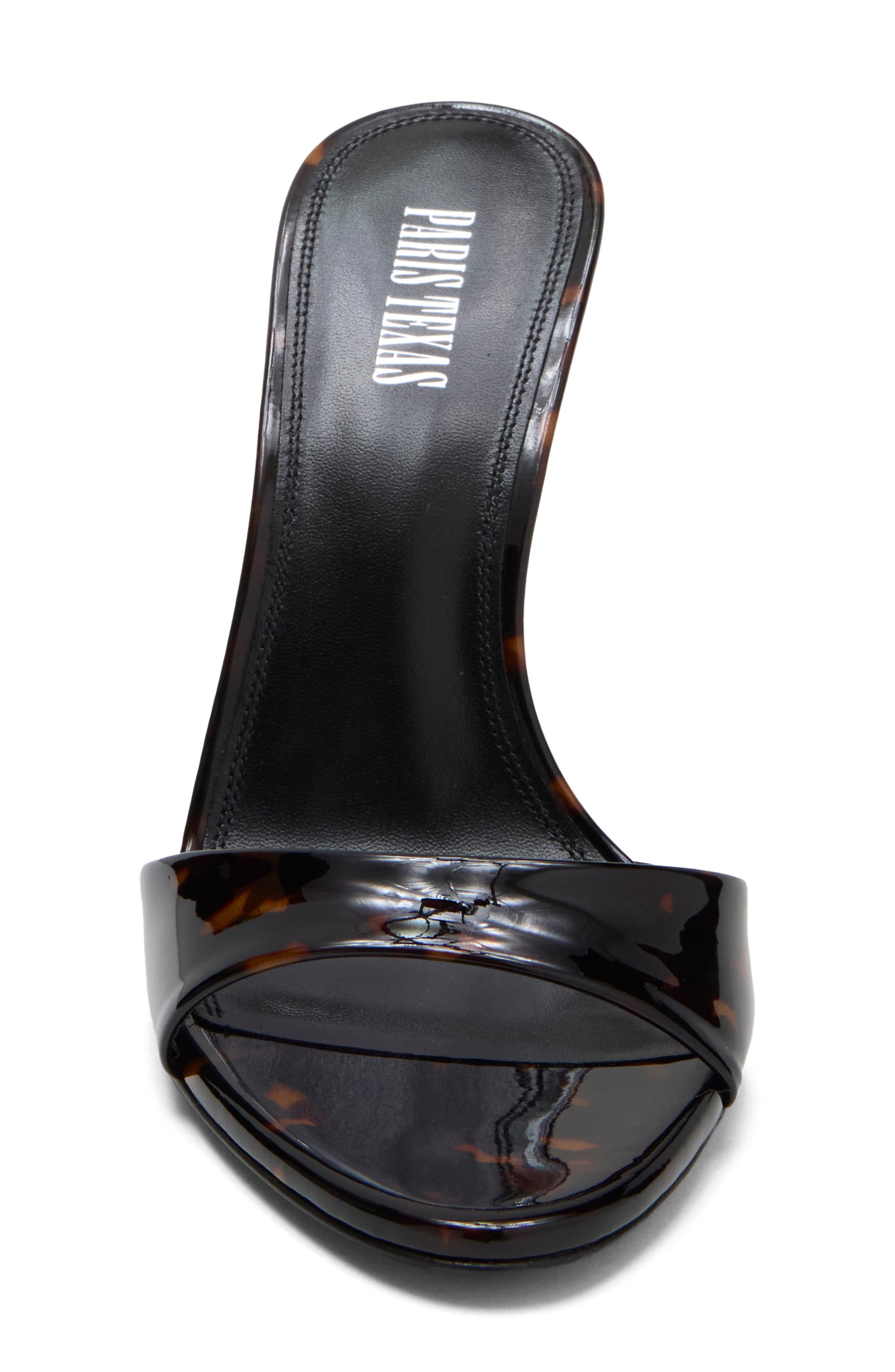 Lidia Leather Heeled Mule, Alternate, color, TORTOISE