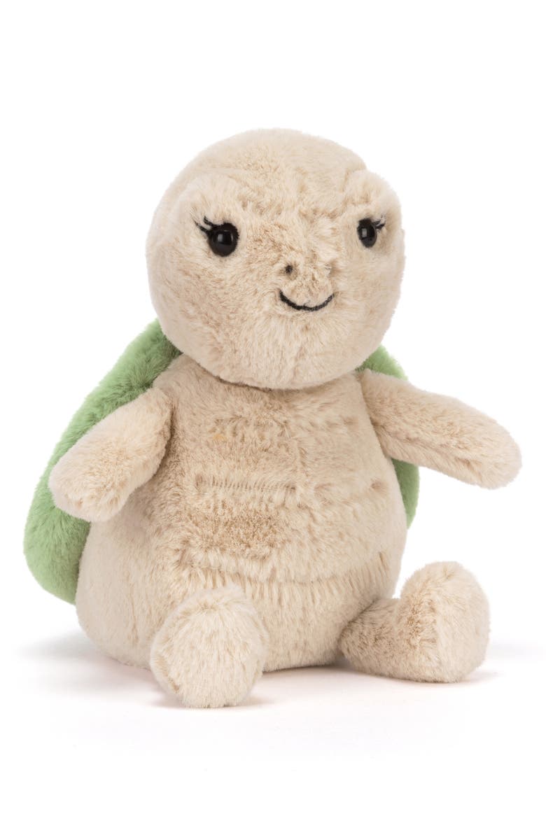 Jellycat Thimble Turtle 6.25-Inch Plushie, Main, color, Green