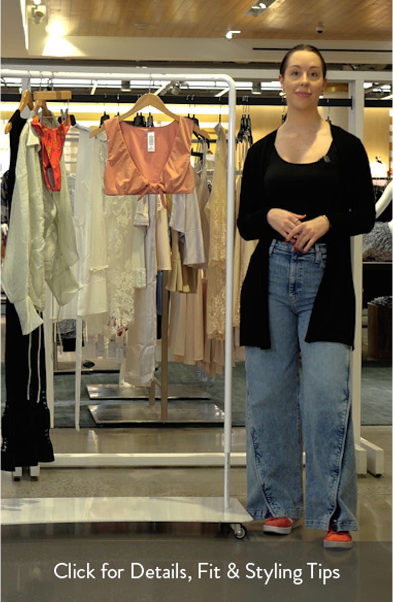 Cassia Shimmer Tie Front Bikini Crop Top, sales video thumbnail