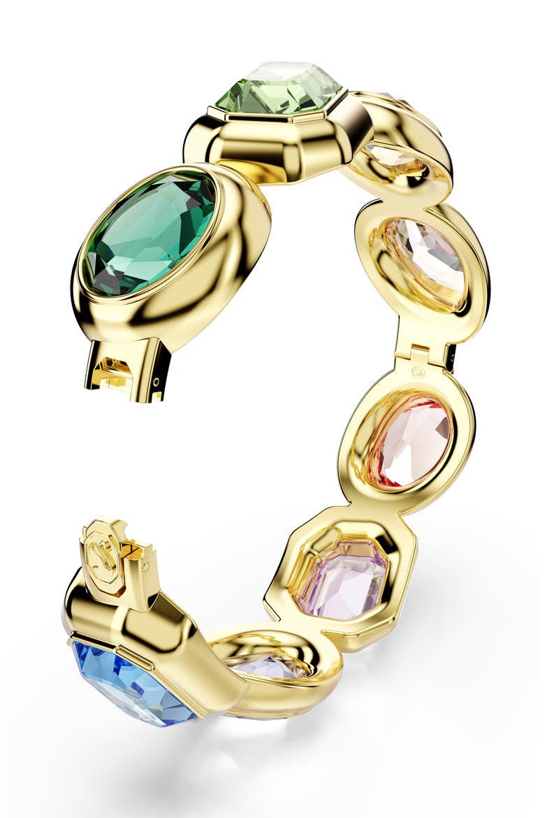 Gema Crystal Bangle Bracelet, Alternate, color, GOLD MULTI