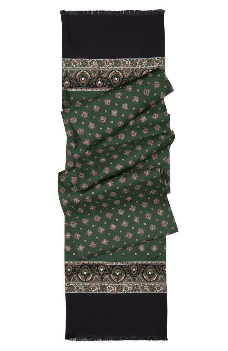 Elizabetta Ancona - Silk Scarf for Men, Alternate, color, Forest Green