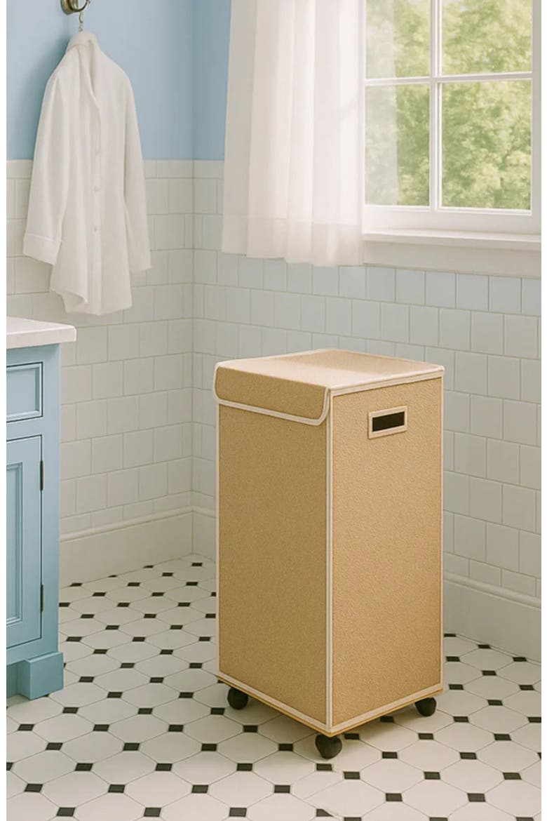 Laundry Hamper, Alternate, color, BEIGE