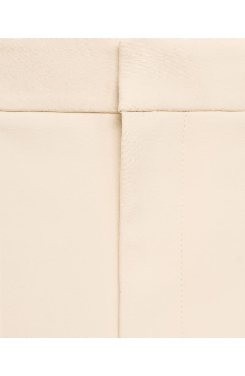 MANGO Straight Leg Ankle Pants, Alternate, color, Ecru