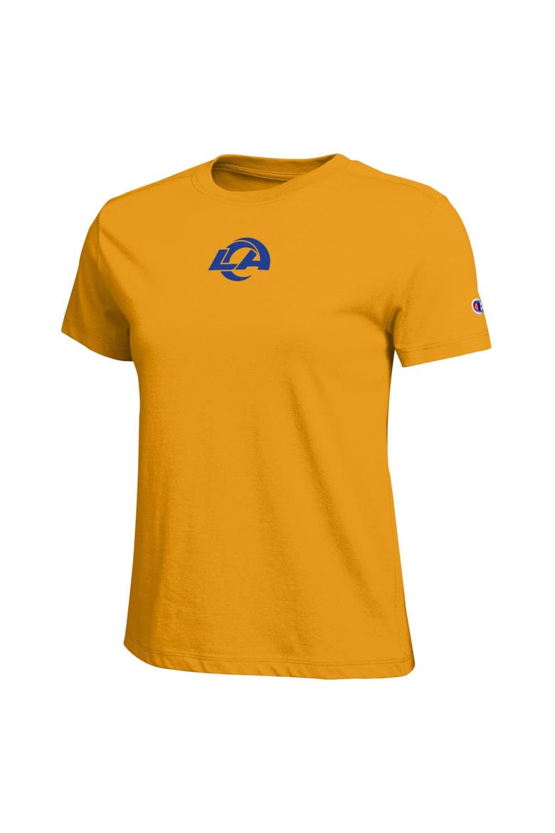 Women's Champion Gold Los Angeles Rams Classic Sol T-Shirt, Alternate, color, Gold