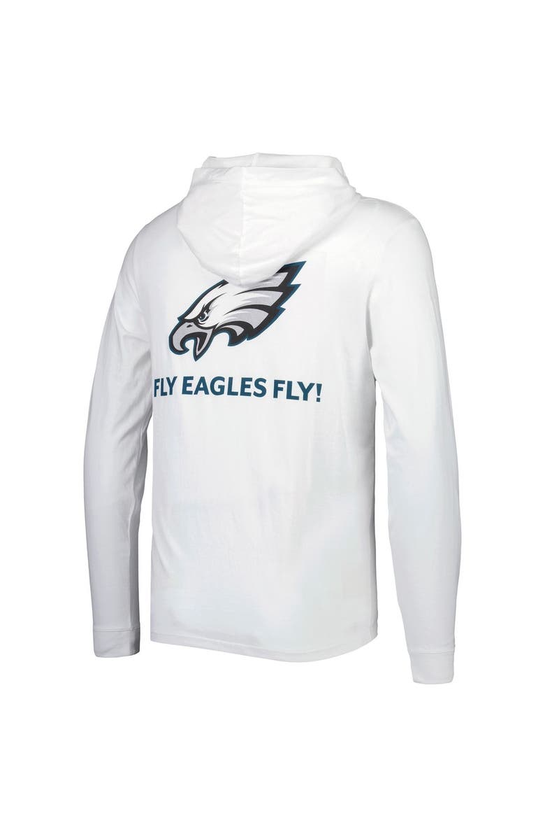 vineyard vines Men's Vineyard Vines White Philadelphia Eagles Local Long Sleeve Hoodie T-Shirt, Alternate, color, 