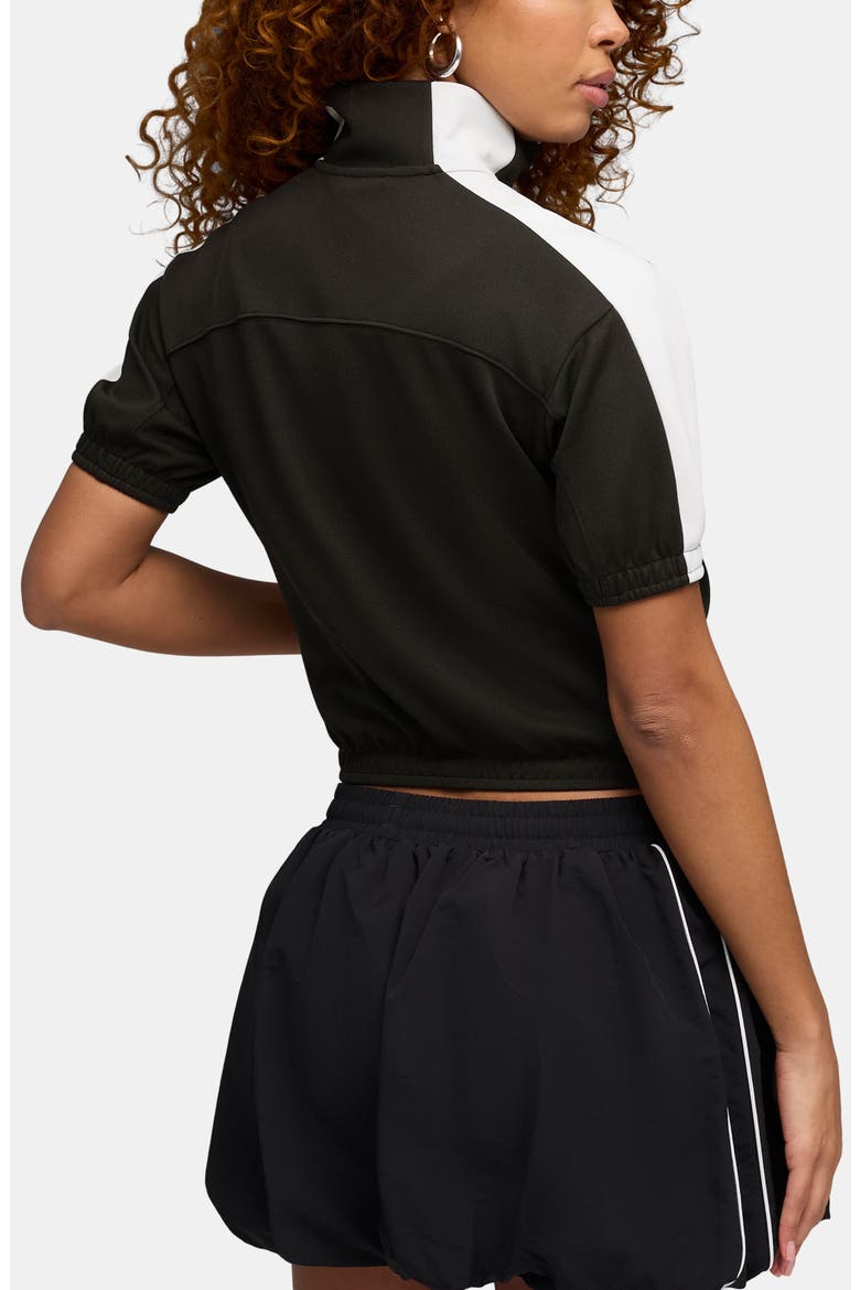 T7 Short Sleeve Track Jacket, Alternate, color, PUMA BLACK