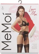 MeMoi Elena Underwire Bra, Garter Belt & Thong Set