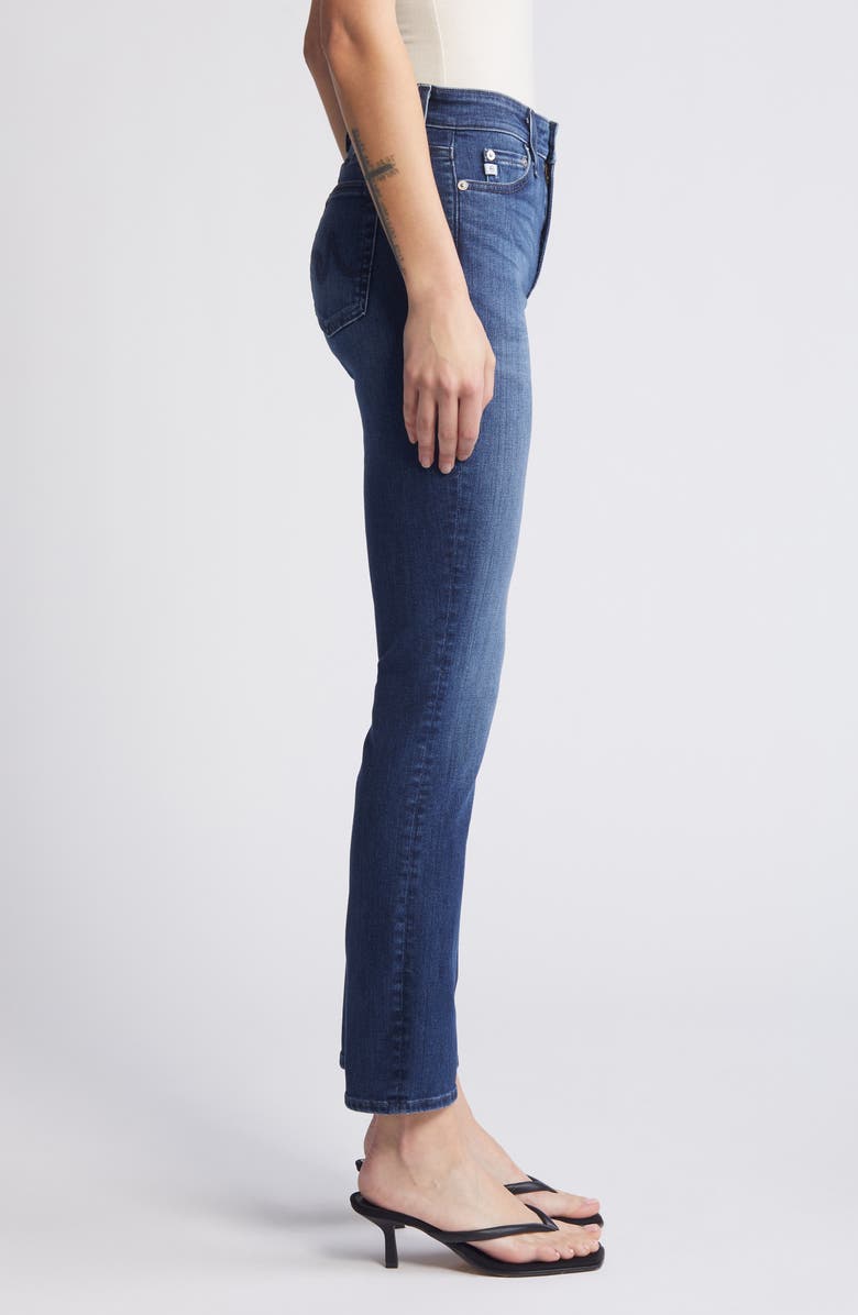 AG Mari High Waist Stretch Slim Straight Leg Jeans, Alternate, color, Indigo Sea