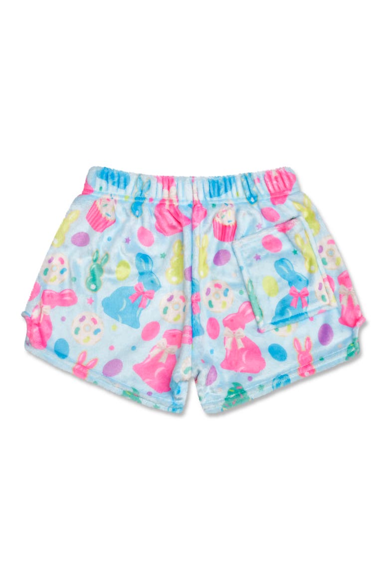 Kids' Bunny Bakery Plush Shorts, Alternate, color, BLUE MULTI