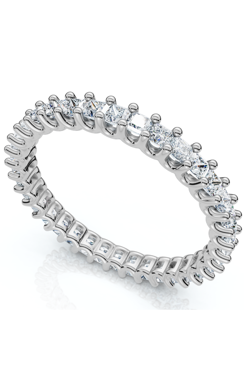 Bliss Diamond 1Ct Princess Cut Diamond Eternity Stackable Wedding Ring 14k Gold Lab Grown, Alternate, color, 14K White Gold